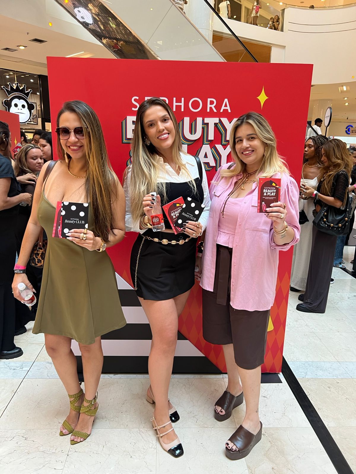 Participação das mulheres do Conecta Elas no evento Sephora Beauty&Play, no Boulevard Shopping